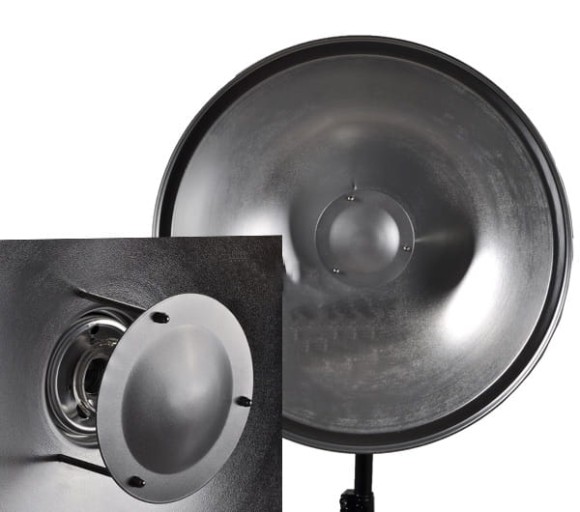 Beauty dish czasza (słoneczko) 55cm z dyfuzorem