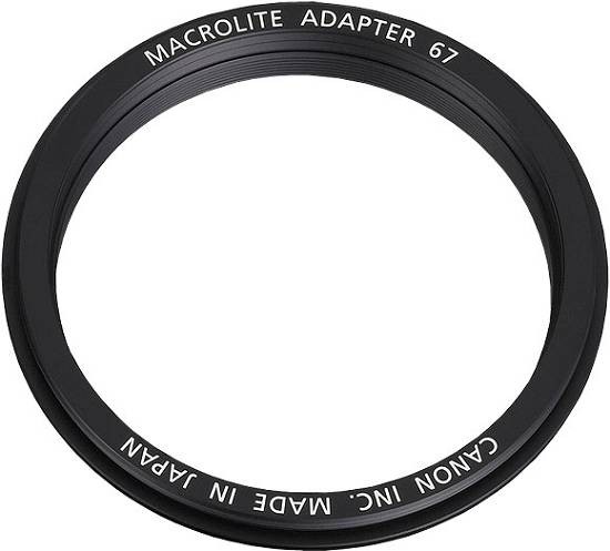 Canon Macro Ring Lite 67 adapter 