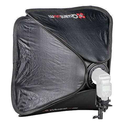 Quantuum Softbox reporterski 60x60cm+uchwyt do lampy+futerał