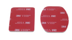 Zestaw 2 samoprzylepnych naklejek 3M do GoPro 1x Flat Adhesive Mounts 1x Curved Adhesive Mounts 