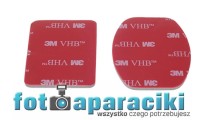 Zestaw 2 samoprzylepnych naklejek 3M do GoPro 1x Flat Adhesive Mounts 1x Curved Adhesive Mounts 