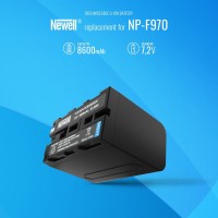 Akumulator Newell NP-F970 960 8600mAh chip Sony do kamer, oświetlenia