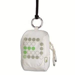 Pokrowiec Hama aha 70J biało-zielony, wym. wew. 7.5 x 12.5 x 4cm