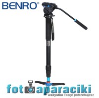 Monopod Benro A48TDS4 z nóżkami i głowicą video S4