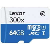  Karta pamięci Lexar 64GB MicroSDXC UHS-I 300x 45mb/s + adapter SD