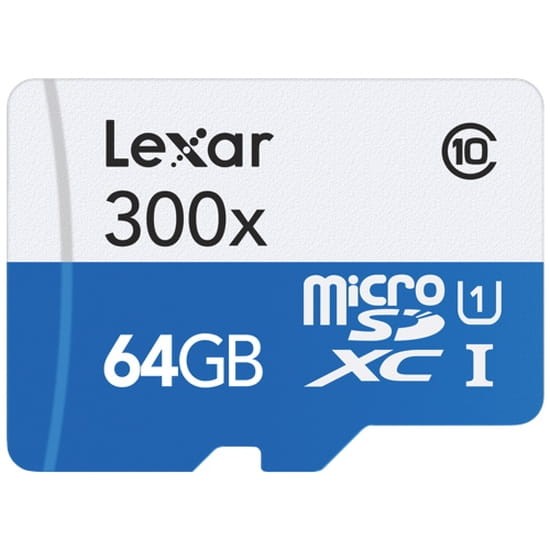  Karta pamięci Lexar 64GB MicroSDXC UHS-I 300x 45mb/s + adapter SD