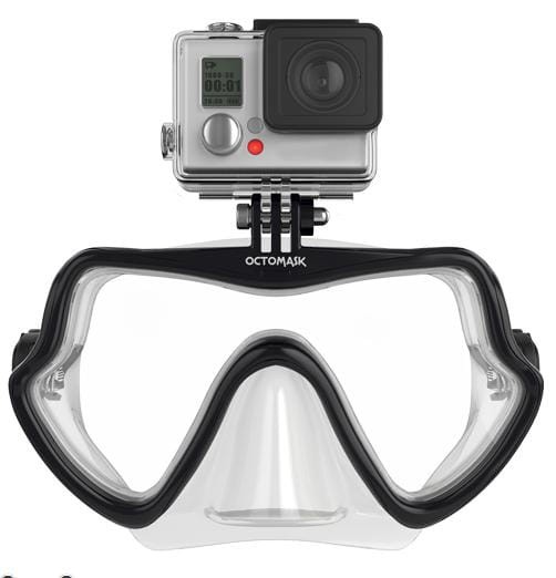 Maska nurkowa Octomask Frameless Clear 202 do GoPro -uszk. mocowanie