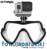 Maska nurkowa Octomask Frameless Clear 202 do GoPro -uszk. mocowanie