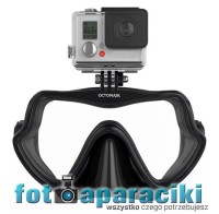 Maska nurkowa Octomask Frameless Black 201 do GoPro (uszkodzone mocowanie)