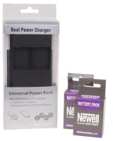 NEWELL Ładowarka/Power Bank Dual Power GP3 do GOPRO czarna + akumulatorki Newell AHDBT-301