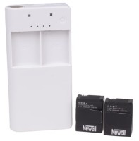 NEWELL Ładowarka/Power Bank Dual Power GP3 do GOPRO Hero3/3+ biała + akumulatorki Newell AHDBT-301