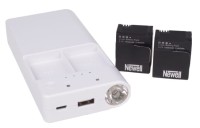 NEWELL Ładowarka/Power Bank Dual Power GP3 do GOPRO Hero3/3+ biała + akumulatorki Newell AHDBT-301