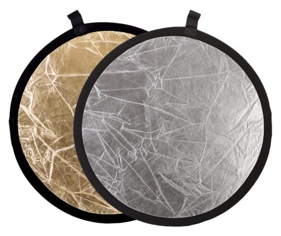 Blenda 2w1 kołowa złoto srebrna 60cm