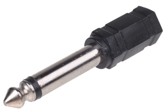 Adapter przejściówka Audio MAŁY JACK 3,5mm - DUŻY JACK 6,35mm