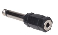 Adapter przejściówka Audio MAŁY JACK 3,5mm - DUŻY JACK 6,35mm