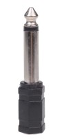 Adapter przejściówka Audio MAŁY JACK 3,5mm - DUŻY JACK 6,35mm
