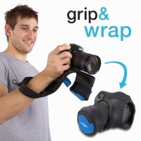 Pasek / pokrowiec Miggo Grip&Wrap DSLR BB70 czarno-niebieski