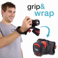 Pasek / pokrowiec Miggo Grip&Wrap Mirrorless CSC BR30 czarno-czerwony