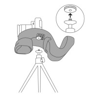 Pasek / pokrowiec Miggo Grip&Wrap Mirrorless CSC BR30 czarno-czerwony