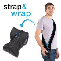 Pasek / pokrowiec Miggo Strap&Wrap DSLR BB90 czarno-niebieski
