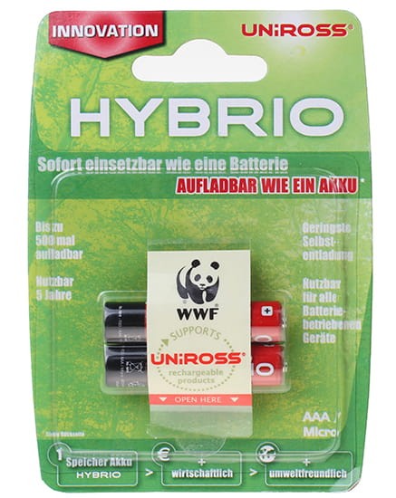 Akumulatory UniRoss Hybrio 2xAAA 800mAh  2szt