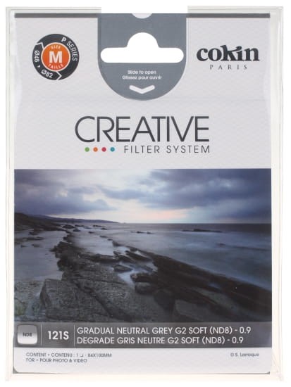 Filtr Cokin P121S NDx8 G2 połówkowy szary miękkie opakowanie