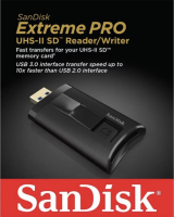 Czytnik kart SanDisk Extreme Pro UHS II USB 3.0 czarny-wysuwany (SDDR-329-G46)