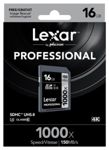Karta pamięci Lexar SDHC 16GB 1000x 150MB/s UHSI-II