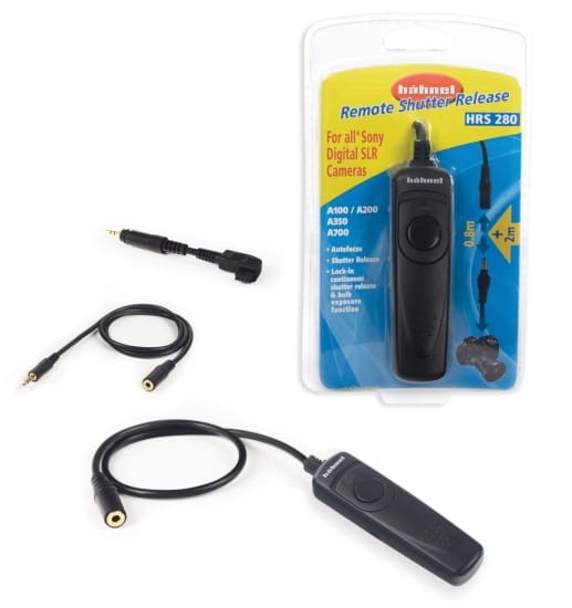 Hahnel HRS 280 wężyk spustowy do Sony A100 / A200 / A300 / A350 A550 / A500 A700/ A850 / A900