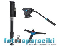 Monopod Benro A49T + głowica S4 + nóżki ST-1