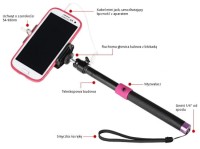 Monopod Wysięgnik SELFIE z wyzwalaczem do smartfona (GPXX)