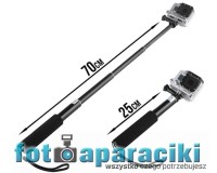 Monopod POWERBEE GEP070 do GoPro + uchwyt do aparatu adapter 1/4"