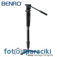 Monopod Benro A38TDS2 z głowicą S2 i nóżkami + pokrowiec GRATIS