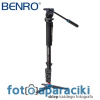 Monopod Benro A38FDS2 z głowicą S2 i nóżkami + pokrowiec GRATIS