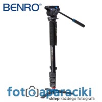 Monopod Benro A48FDS4 z głowicą S4 i nóżkami + pokrowiec GRATIS