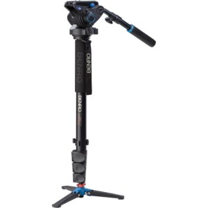 Monopod Benro A48FDS6 z głowicą S6 i nóżkami + pokrowiec GRATIS