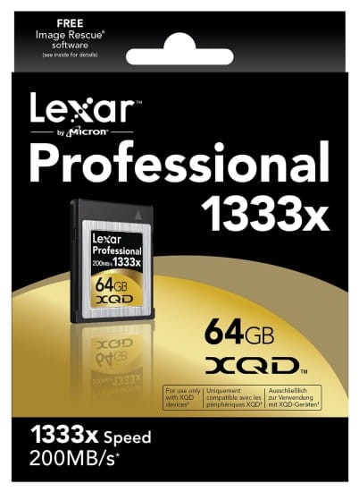 Karta Lexar XQD 64GB 200MB/s 1333x Professional