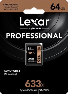 Karta pamięci Lexar SDXC 64GB 633x 95MB/s 4K UHS-I U1