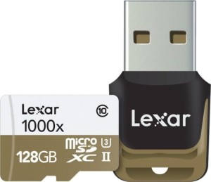 Karta pamięci Lexar 128GB MicroSDXC UHS-II 1000x 150MB/s + czytnik USB 3.0 Full HD 4K i 3D