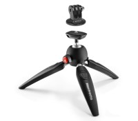 Statyw stołowy Manfrotto PIXI EVO czarny + mocowanie do GoPro