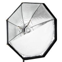 Czasza modelująca Beauty Dish i softbox oktagonalny z maską okrągłą 2w1 60cm