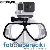Maska nurkowa Octomask Freediver Clear do GoPro