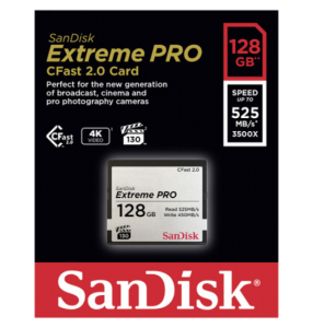 Karta pamięci Sandisk CFast 2.0 Extreme Pro 128GB 525MB/s