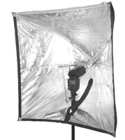 Softbox parasolkowy Powerlux 45x45 do lamp aparatowych - reporterski