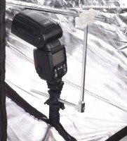 Softbox parasolkowy Powerlux 45x45 do lamp aparatowych - reporterski