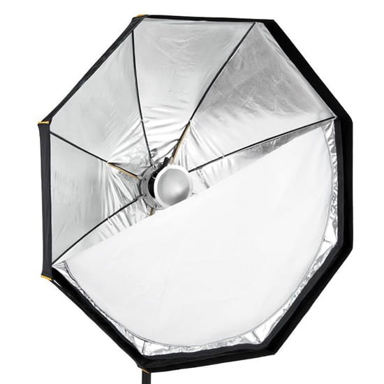 Czasza modelująca Beauty Dish i softbox oktagonalny z maską okrągłą 2w1 120cm