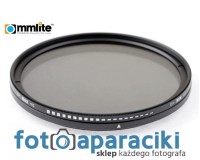 COMMLITE Filtr FADER pełny szary regulowany 58mm ND2-ND400