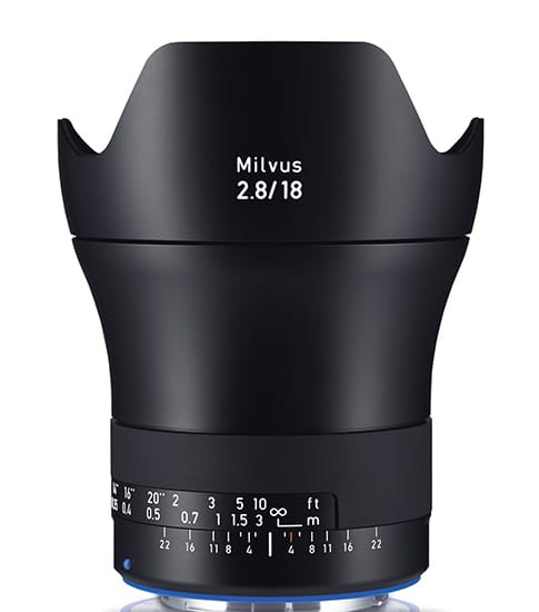 Obiektyw Zeiss Milvus 18 mm f/2.8 ZE Canon