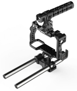 Klatka aluminiowa 8Sinn A6300/A6000 CAGE + rączka PRO + ROD SUPPORT