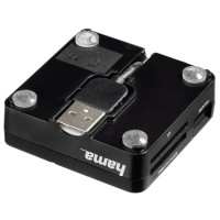 Czytnik kart Hama SD/microSD/CF/Memory Stick/xD Card All In One Basic czarny